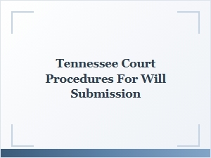 Tennessee Will Submission and Validation Process